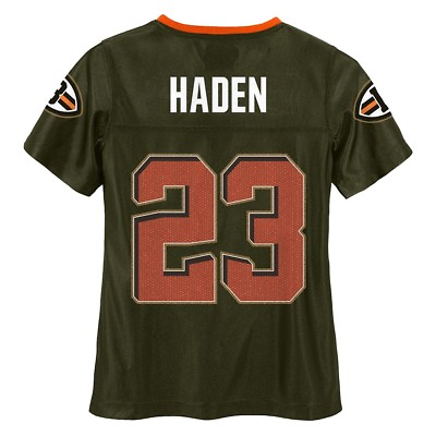 #ad Joe Haden NFL Cleveland Browns Mid Tier Fashion Jersey Girls Youth 7 16 $11.99