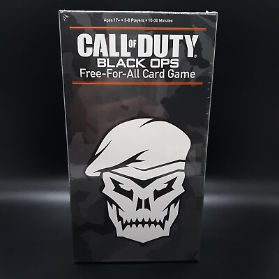 #ad Call of Duty Black Ops Free for All Card Game 17 3 8 Players New Sealed $10.79