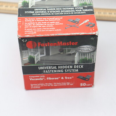 #ad FastenMaster Universal Deck Fastening System 50sq ft FMTHDCLIP 50 $19.49