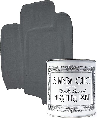 #ad Shabby Chic Chalked Furniture Paint: Matte Finish 8.5oz Anthracite $17.99