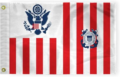 #ad United States Coast Guard Ensign 1790 Boat Flag 200D Nylon US Veteran Banner $87.99