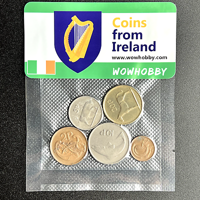 #ad Irish Coins: 5 Unique Random Coins from Ireland for Coin Collecting $9.09