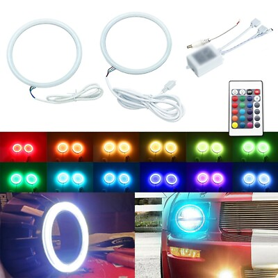 #ad cotton RGB halo ring for Ford mustang 2005 2009 Headlight DRL LED angel eye lamp $27.99