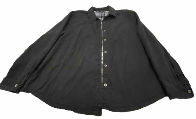 #ad Riders Lee Women’s Shirt Button Up Black Long Sleeve Flannel Inside Size XL Used $9.99