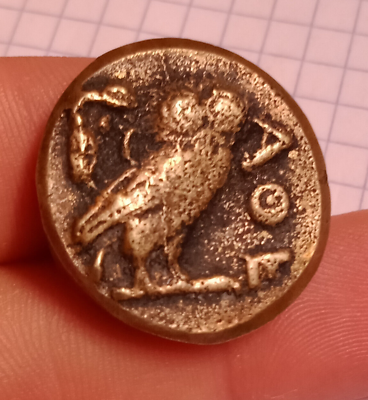 #ad Athens Greek Athena Owl Tetradrachm Ancient Coin 440 404 BC $90.00