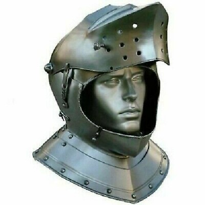 #ad Medieval Knight Tournament Close Armor Helmet Replica Sca Larp Halloween $149.00