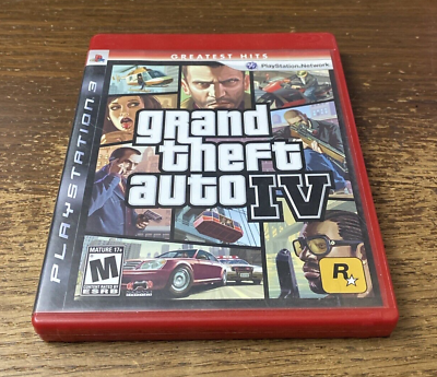#ad Grand Theft Auto IV PS3 Sony PlayStation 3 Greatest Hits Tested Working Map $9.87