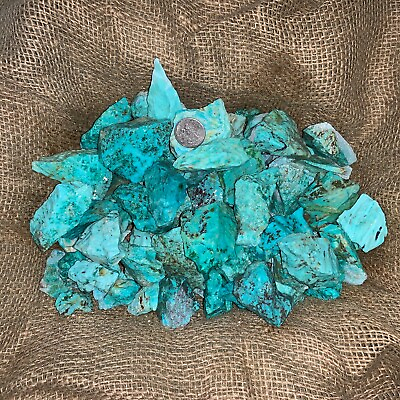 #ad 3000 Carat Lots of Natural Turquoise Rough a Free Faceted Gemstone $29.99