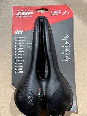 #ad NEW Selle SMP WELL M1 GEL Bicycle Saddle : BLACK MADE IN ITALY $140.00