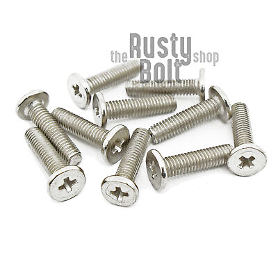 #ad M3 x 12mm Phillips Wafer Flat Head Screws Stainless Computer Laptop Machine $2.24