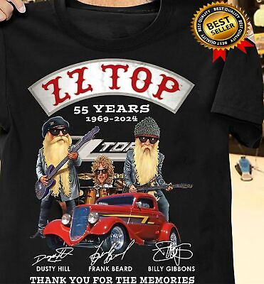 #ad ZZ Top 55 Years 1969 2024 Thank You For The Memories T Shirt TN236 $19.99