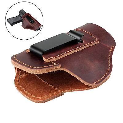 #ad Tactical IWB Gun Holster Genuine Leather for Most Handgun Pistol Concealed Carry $15.99