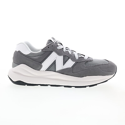 #ad New Balance 574 M5740VPB Mens Gray Suede Lace Up Lifestyle Sneakers Shoes $82.99