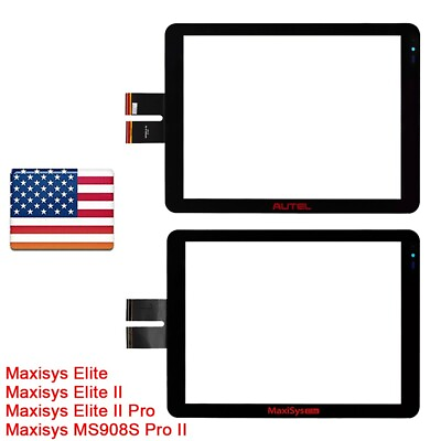 #ad Touch Screen Digitizer For Autel Maxisys Elite Elite II II Pro MS908S Pro II USA $109.99