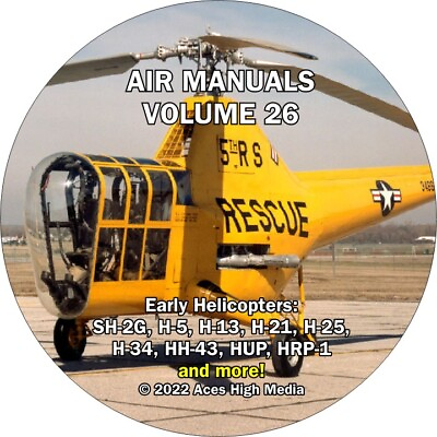 #ad Early Helicopters Flight Manuals on CD H 5 HH 43 H 13 M*A*S*H and more $19.99