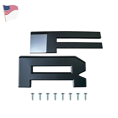 #ad Letters F amp; R For Grill Raptor Style Black Replacement Ford F150 2015 2017 $40.00
