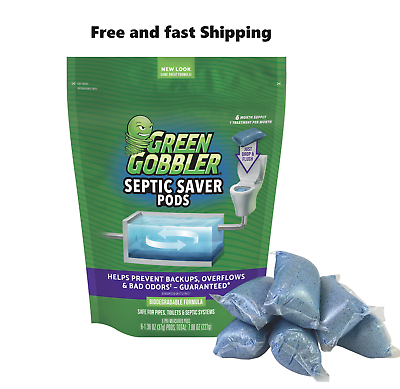 #ad #ad Green Gobbler Septic Saver Septic Treatment Pacs 6 Month Supply 6 Pre Measur $12.57