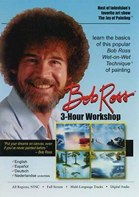 #ad Bob Ross Joy of Painting Series: 3 Hour Workshop DVD English DVD VERY GOOD $12.91