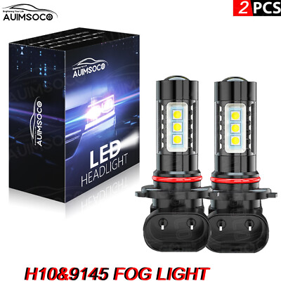 #ad H10 9145 LED Fog Light Bulbs DRL Driving Lamp super white 6000K High Power Lamp $18.99