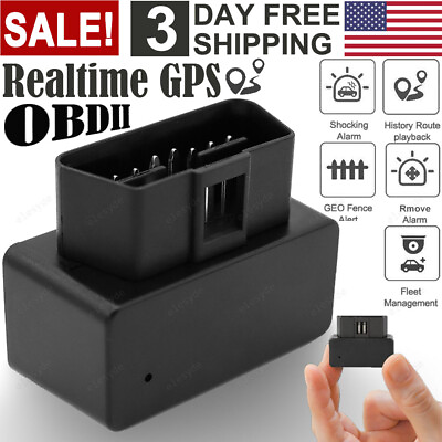 #ad OBD2 II GPS Tracker Real Time Vehicle Tracking Device GSM GPRS Car Truck Locator $17.22
