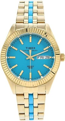 #ad Timex Waterbury TW2U82600VQ Women#x27;s 36mm Gold S Steel Indiglo Watch NEW W TAGS $79.99