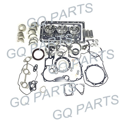 #ad Overhaul Kit Engine Part Piston Ring Full Gasket Bearing Set For Isuzu 3AB1 $534.90