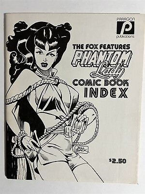 #ad THE FOX FEATURES PHANTOM LADY COMIC BOOK INDEX FANZINE PARAGON 1979 $17.09