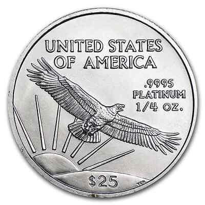 #ad 1 4 oz American Platinum Eagle Coin BU Random Year $361.35