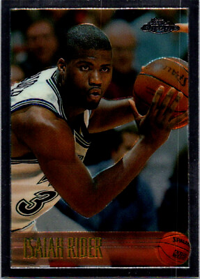#ad Isaiah Rider 1996 Topps Chrome #102 Basketball Card $4.99