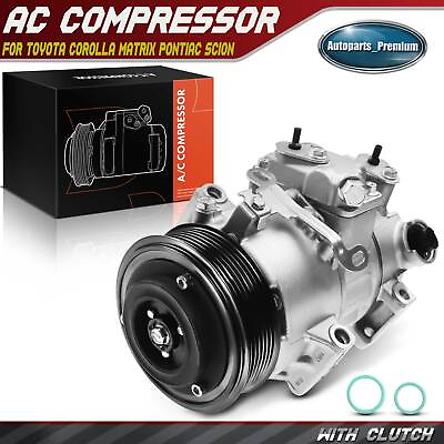 #ad AC Compressor with Clutch for Toyota Corolla Matrix Pontiac Vibe Scion 1.8 2.4L $149.99