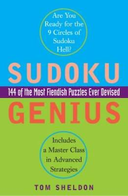 #ad Sudoku Genius: 144 of the Most Fiendish Puzzles Ever Devised Paperback GOOD $5.61