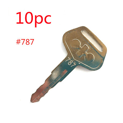#ad 10pc key Fits Komatsu Keys #787 for Excavator Grader Dozer Loader Heavy Equipme $9.99