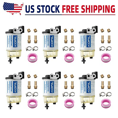 #ad * 6 * Water Separating Fuel Filter System S3213 for Marine outboard Motor $129.50