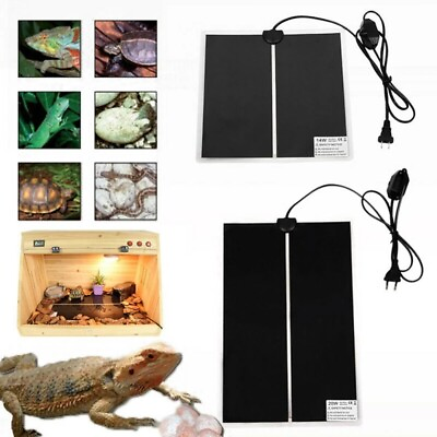 #ad Pet Reptile Heater Under Tank Heating Pad Aquarium Warming Heat Lizard Mat 110V $9.99