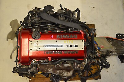 #ad JDM NISSAN SILVIA SR20DET S13 2.0L RED TOP TURBO ENGINE 5SPD TRANS ECU MOTOR $6395.00