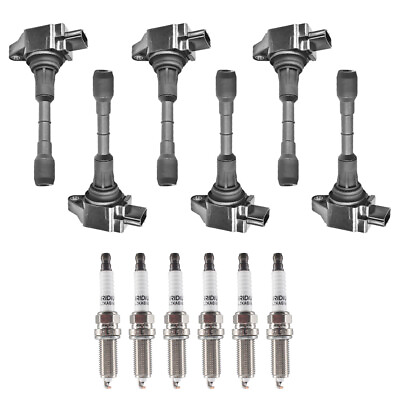 #ad 6X Ignition Coils 6X Iridium Spark Plugs for 09 17 Nissan Altima Murano 3.5L $82.00