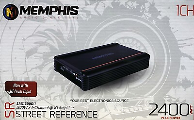 #ad NEW Memphis SRX1200D.1 Street Reference Series 1 Chan. MONO Car Audio Amplifier $239.00