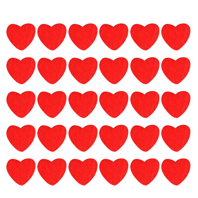 #ad 100 Pcs Self Adhesive Decor Wedding Stickers Home Heart shaped $8.38