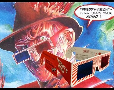 #ad Freddy#x27;s Dead Nightmare Elm Street 3d Glasses Theatre Promo Original Slasher $5.75