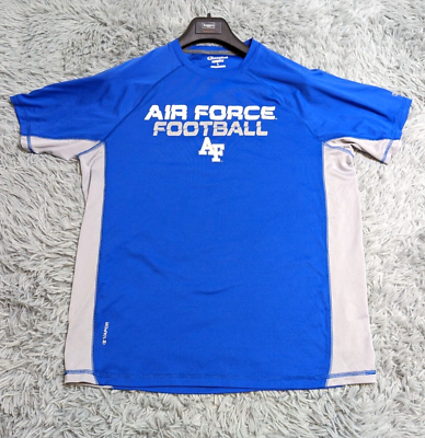 #ad Champion Air Force Football Shirt Mens Large L Blue Powertrain Vapor Activewear $10.19