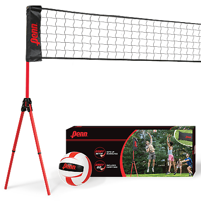 #ad Premium Volleyball Set Includes Adjustable Net and Ball $25.20