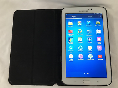 #ad quot;Samsung Galaxy Tab 3 SM T210R 8GB 7 quot; *** EXCELLENT CONDITION BUNDLE W CASE** $34.99