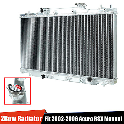 #ad Aluminum 2 Row Core Performance Cooling Radiator For 02 06 Acura RSX DC5 Manual $99.99