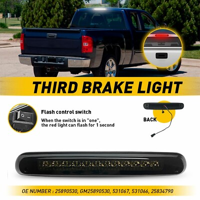 #ad LED Third 3rd Brake Fits Light 2007 13 Chevy Silverado Sierra GMC 1500 2500 3500 $35.99