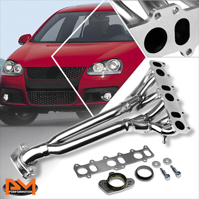#ad For 99 05 VW Jetta Golf GTI Mk4 Stainless Steel 6 2 1 Exhaust Header Manifold $93.99