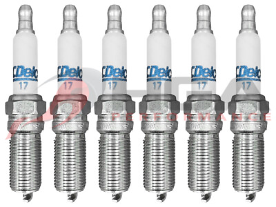 #ad Genuine GM ACDelco RAPIDFIRE Platinum Spark Plugs #17 Set Of 6 $34.99