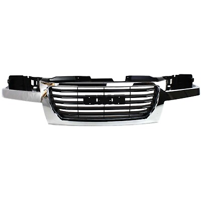 #ad Grille For 2004 2012 GMC Canyon Chrome Shell w Black Insert Plastic $107.19