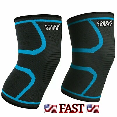 #ad Knee Grip Power Pads Sleeve Brace Compression Support Joint Pain Relief Medium $13.43
