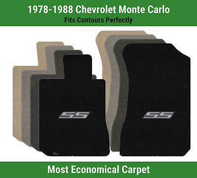 #ad Lloyd Velourtex Front Carpet Mats for #x27;78 88 Chevy Monte Carlo w SS Graphite $138.99