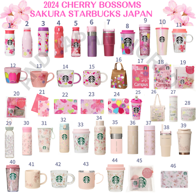 #ad Starbucks Japan SAKURA 2024 1st amp; 2nd Cherry Blossom Mug Cup Thumbler STANLEY $28.39
